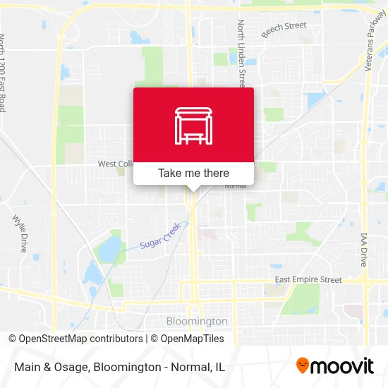 Main & Osage map