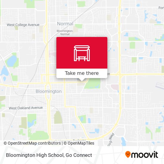 Bloomington High School map