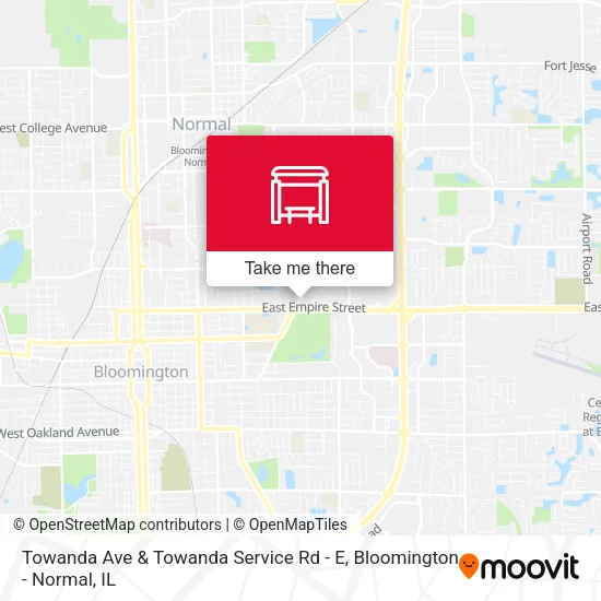 Towanda Ave & Towanda Service Rd - E map
