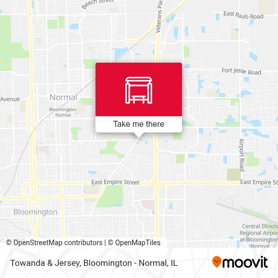 Towanda & Jersey map