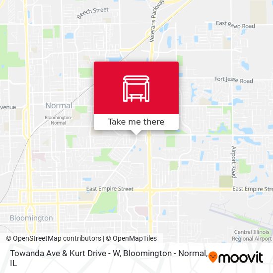Towanda Ave & Kurt Drive - W map