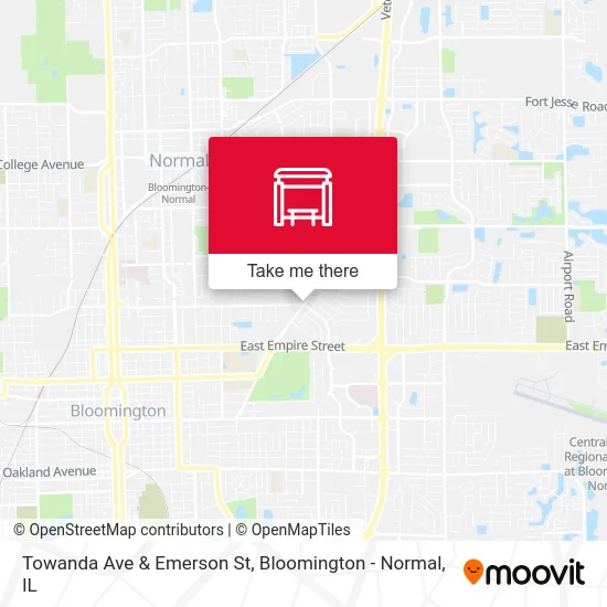 Towanda Ave & Emerson St map