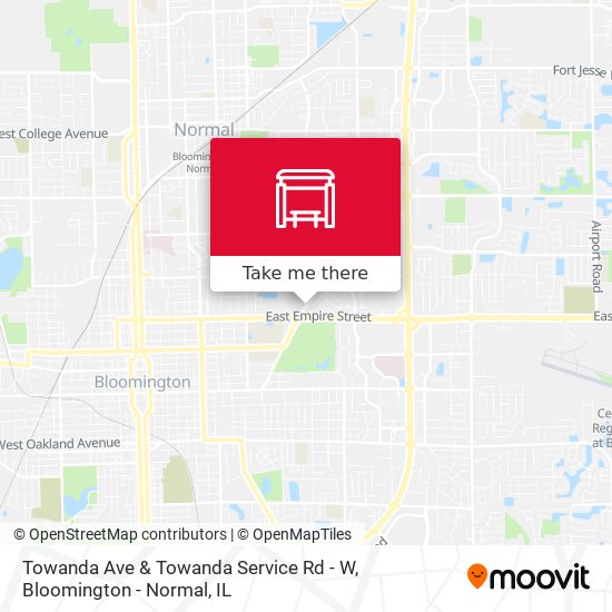 Mapa de Towanda Ave & Towanda Service Rd - W