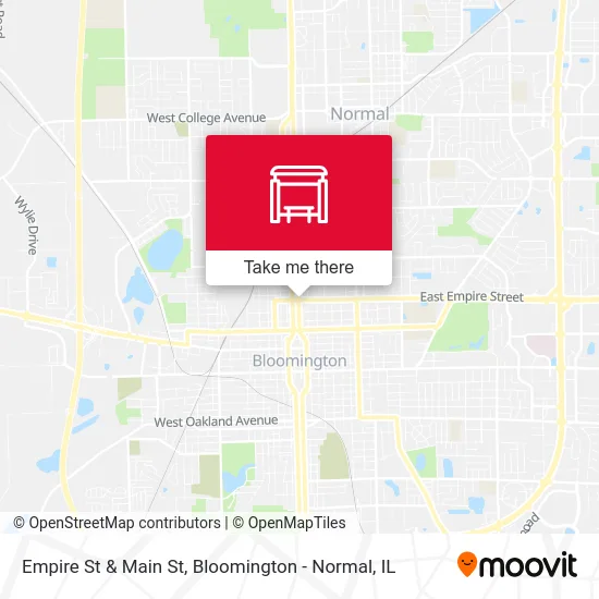 Empire St & Main St map