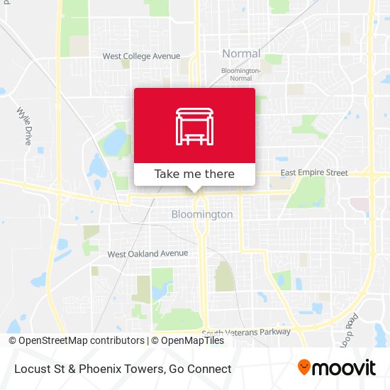 Locust St & Phoenix Towers map