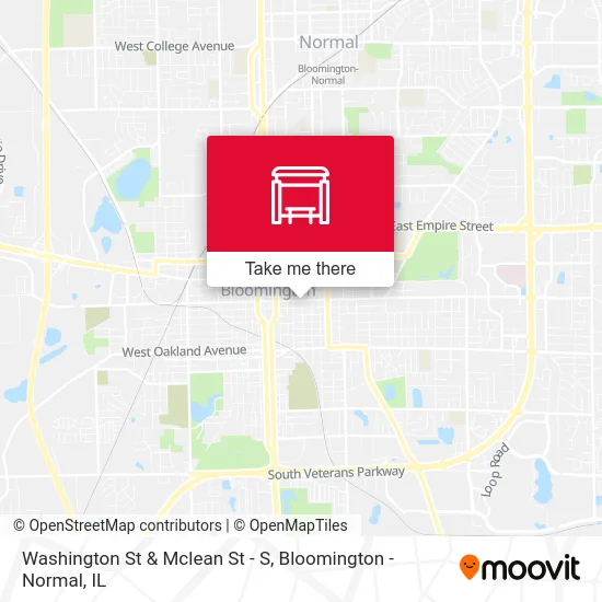 Washington St & Mclean St - S map