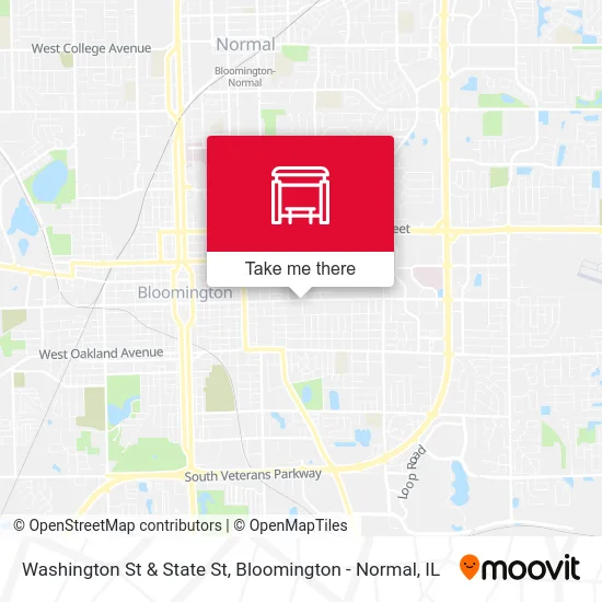 Washington St & State St map