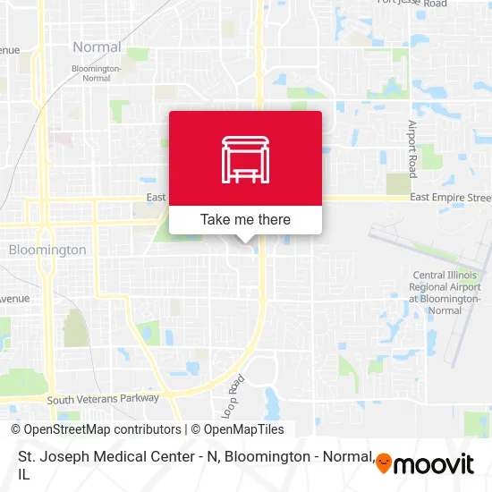 St. Joseph Medical Center - N map