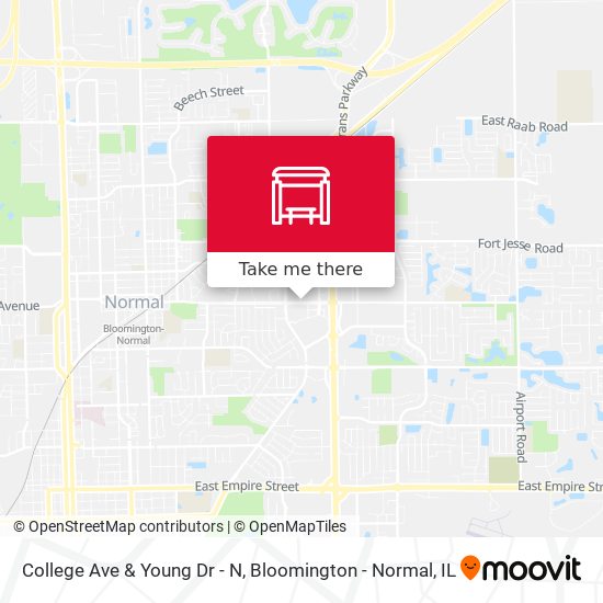 College Ave & Young Dr - N map