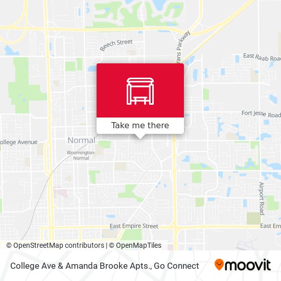 College Ave & Amanda Brooke Apts. map