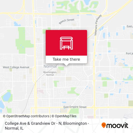 Mapa de College Ave & Grandview Dr - N