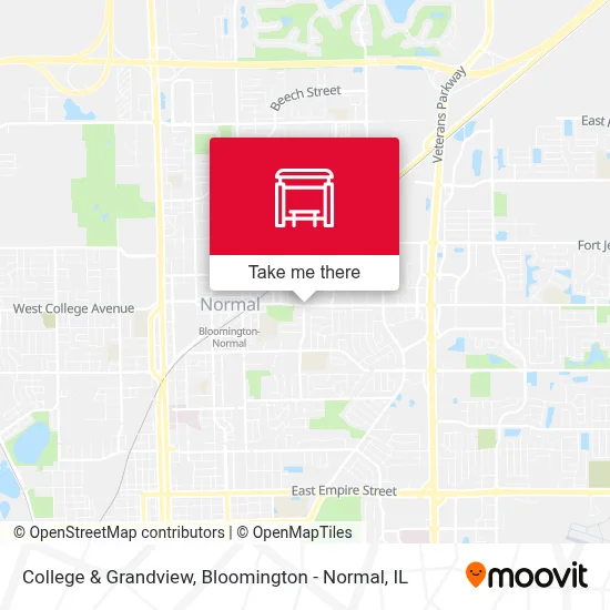 College & Grandview map