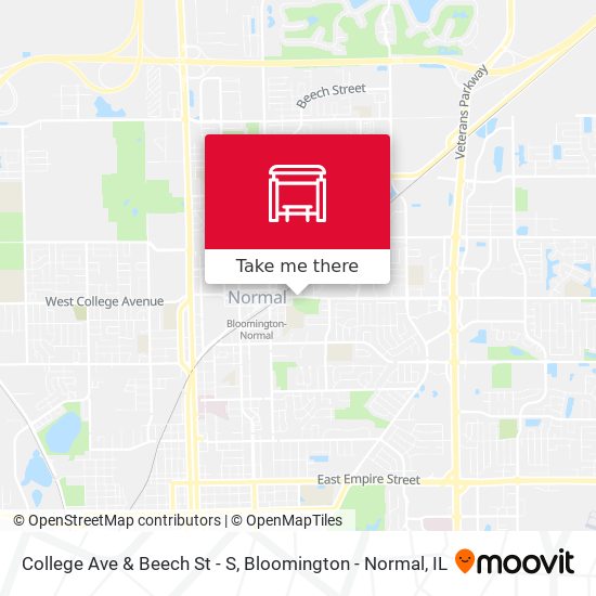 College Ave & Beech St - S map