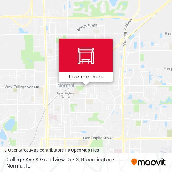 Mapa de College Ave & Grandview Dr - S