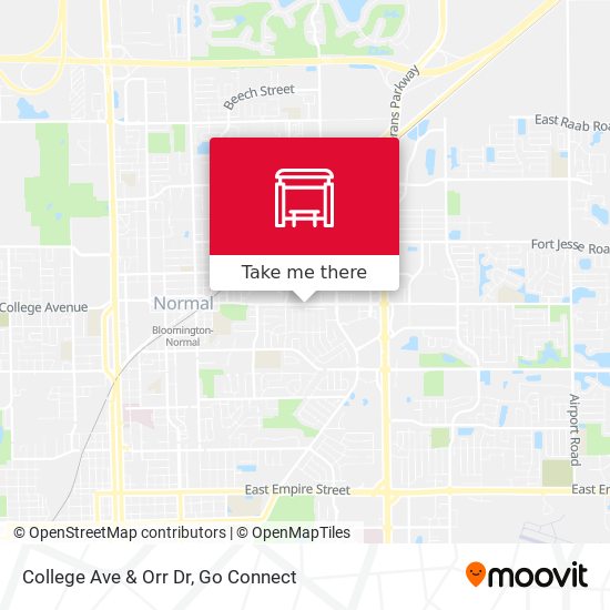 College Ave & Orr Dr map