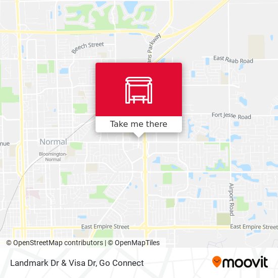 Landmark Dr & Visa Dr map