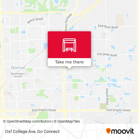 Mapa de Osf College Ave