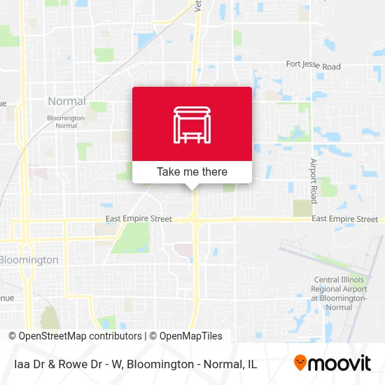 Iaa Dr & Rowe Dr - W map