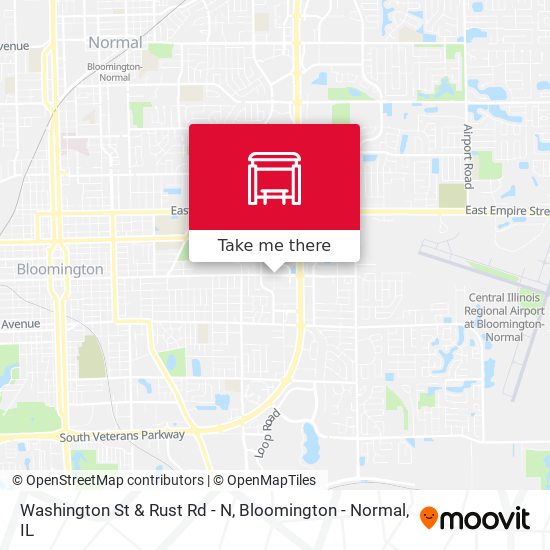 Washington St & Rust Rd - N map