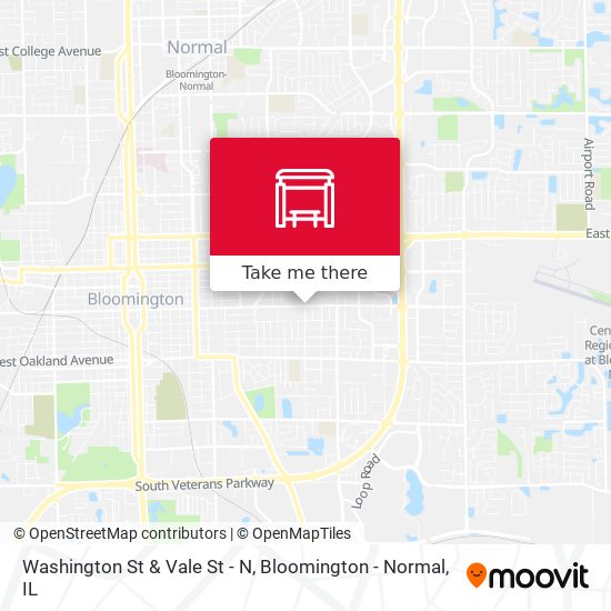 Washington St & Vale St - N map