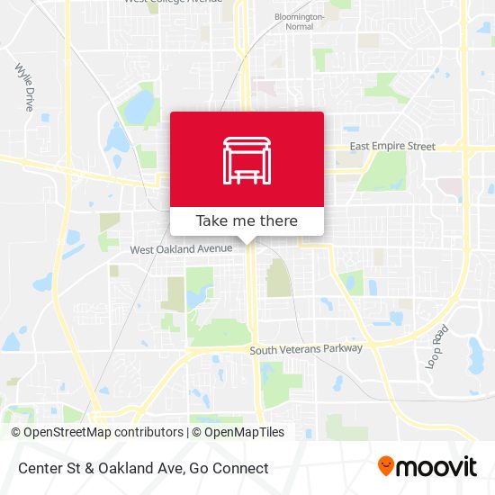 Center St & Oakland Ave map