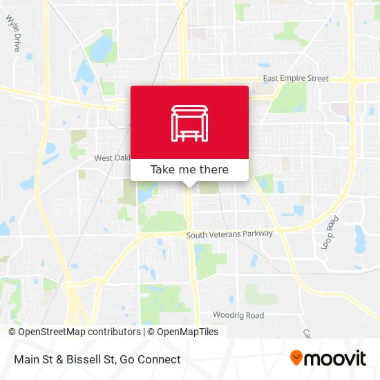 Mapa de Main St & Bissell St