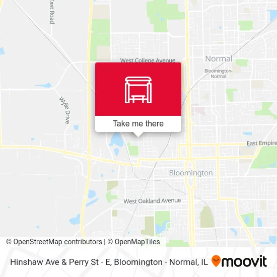 Hinshaw Ave & Perry St - E map
