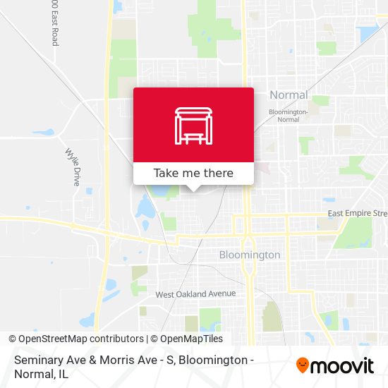 Seminary Ave & Morris Ave - S map
