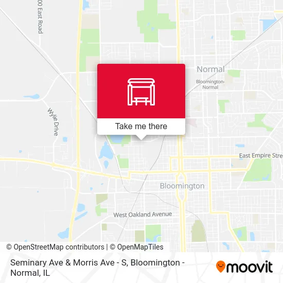 Seminary Ave & Morris Ave - S map