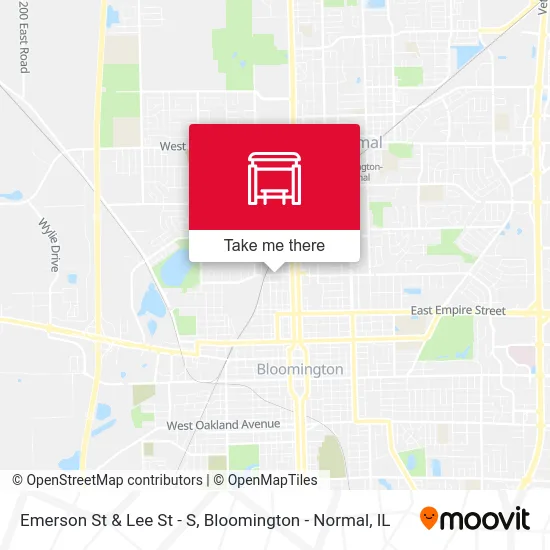 Emerson St & Lee St - S map