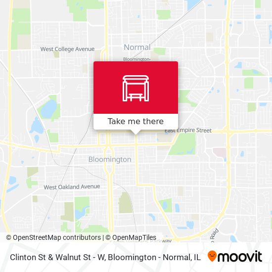 Clinton St & Walnut St - W map