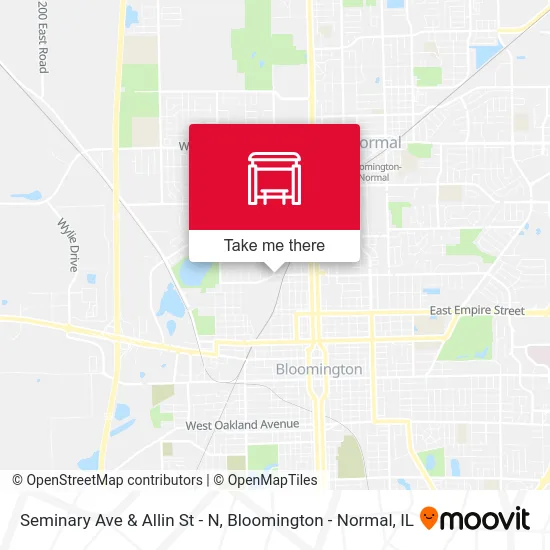 Seminary Ave & Allin St - N map