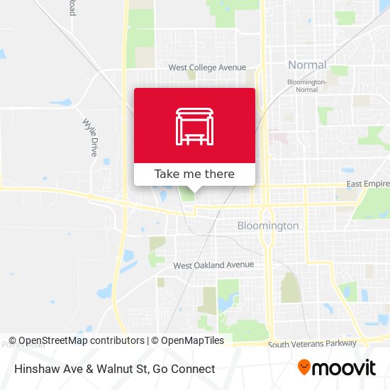 Mapa de Hinshaw Ave & Walnut St