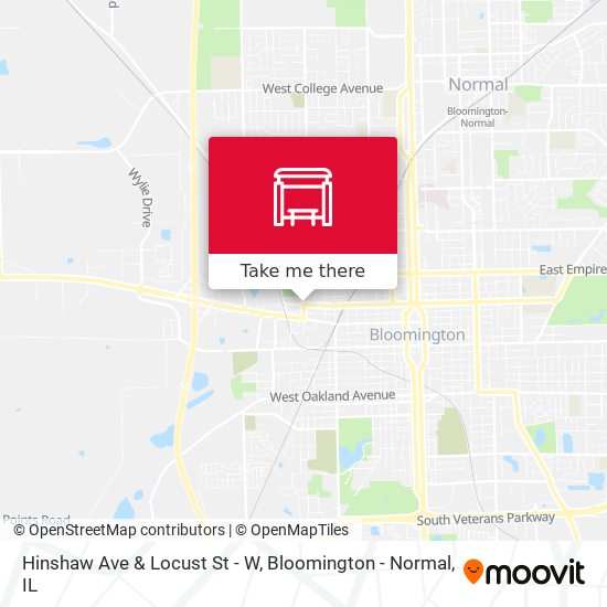 Mapa de Hinshaw Ave & Locust St - W