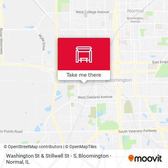 Washington St & Stillwell St - S map