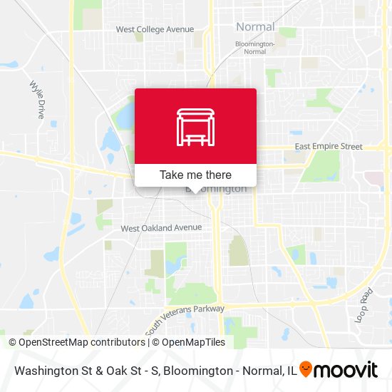 Mapa de Washington St & Oak St - S
