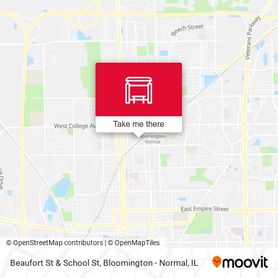 Beaufort St & School St map