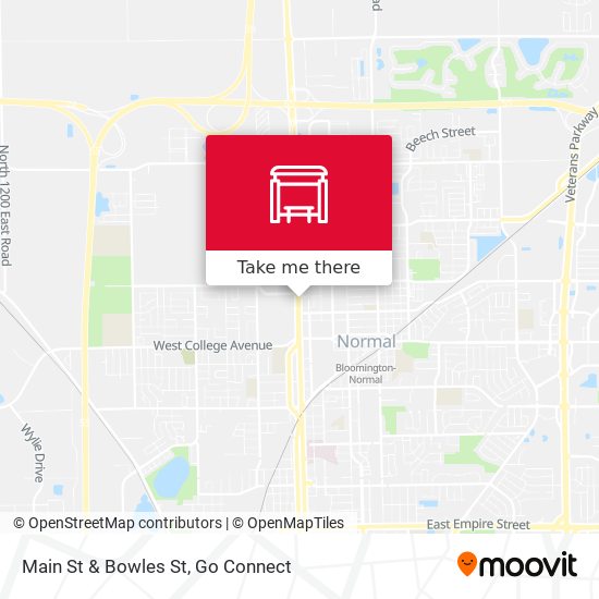 Main St & Bowles St map