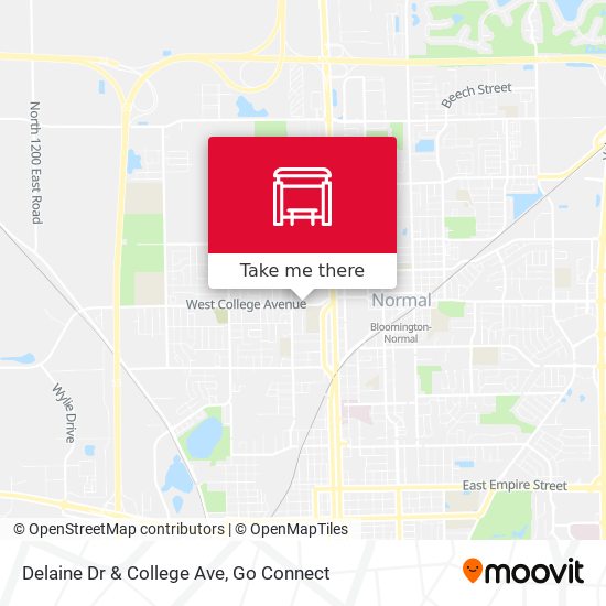 Delaine Dr & College Ave map