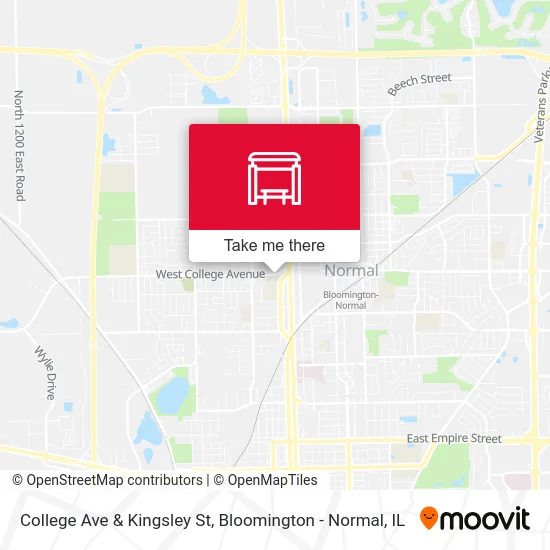 College Ave & Kingsley St map