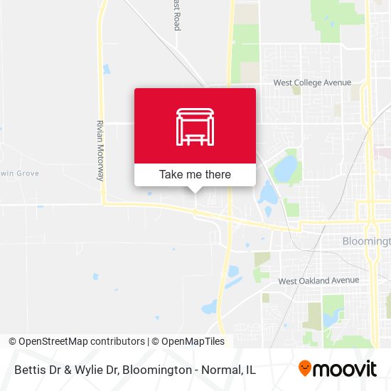 Bettis Dr & Wylie Dr map
