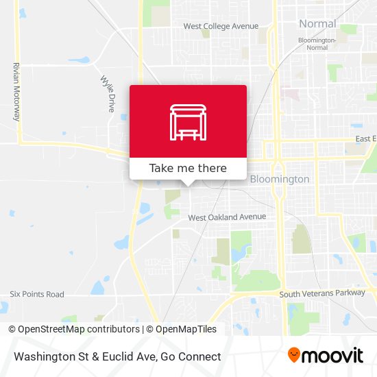 Washington St & Euclid Ave map