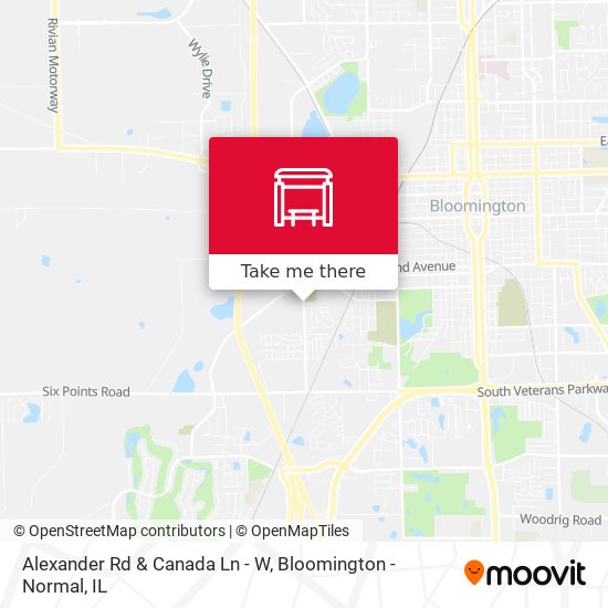 Alexander Rd & Canada Ln - W map