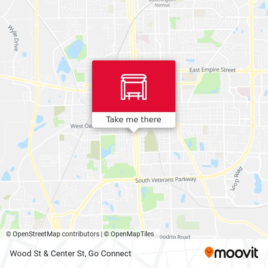 Wood St & Center St map