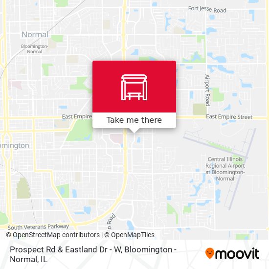 Prospect Rd & Eastland Dr - W map