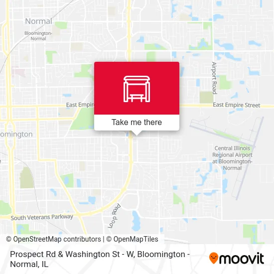 Prospect Rd & Washington St - W map