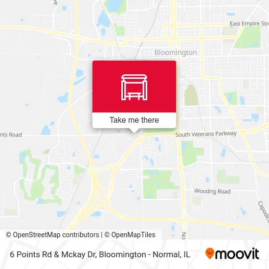 6 Points Rd & Mckay Dr map