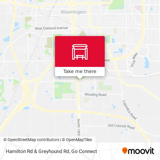 Hamilton Rd & Greyhound Rd map
