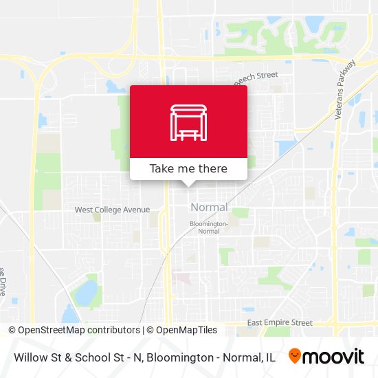 Willow St & School St - N map