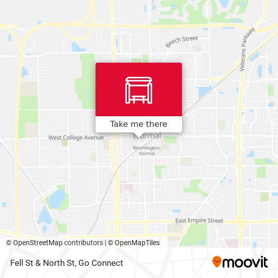 Fell St & North St map